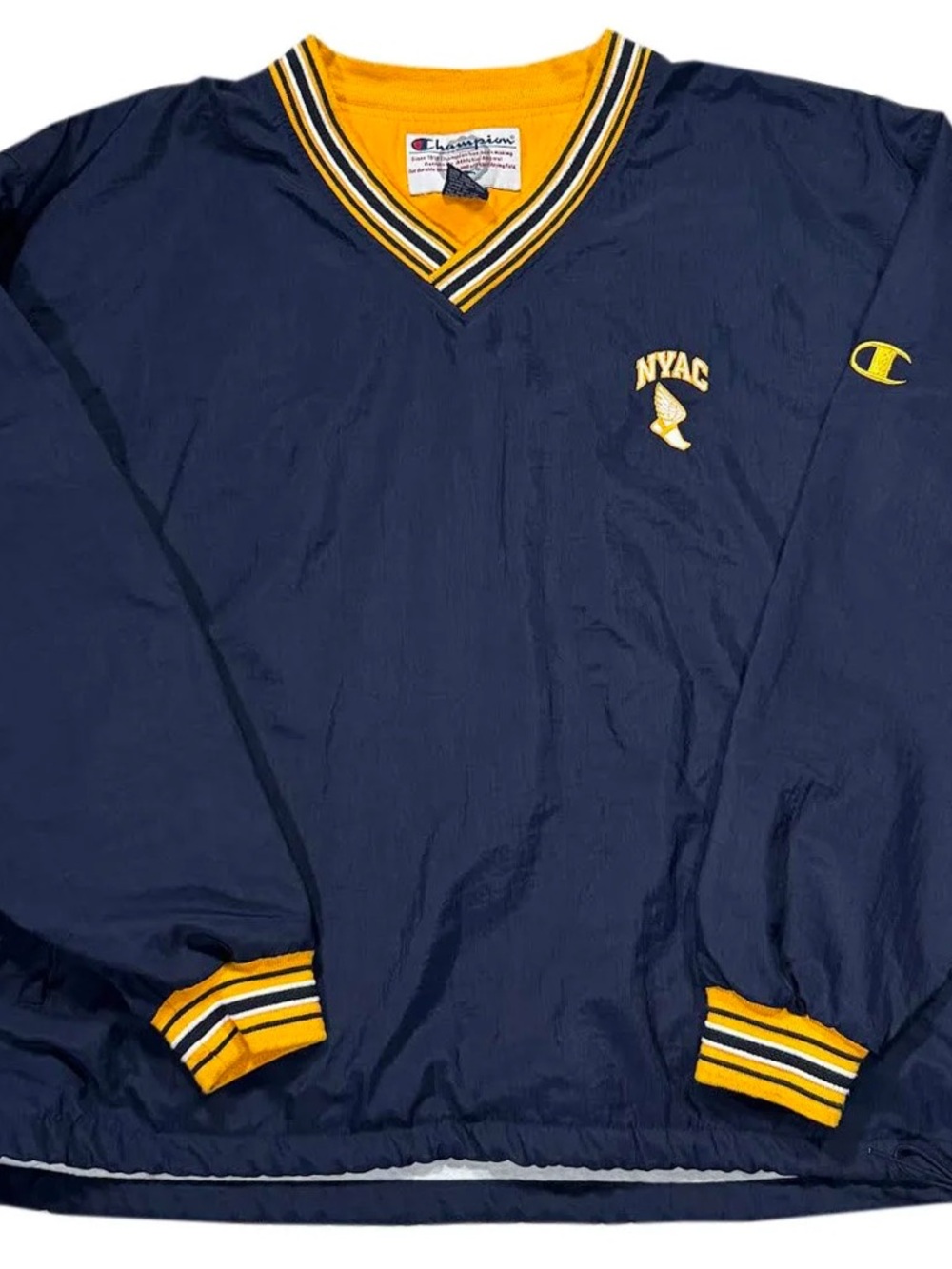 Vintage Champion NYAC Pullover Jacket (Size XXL)